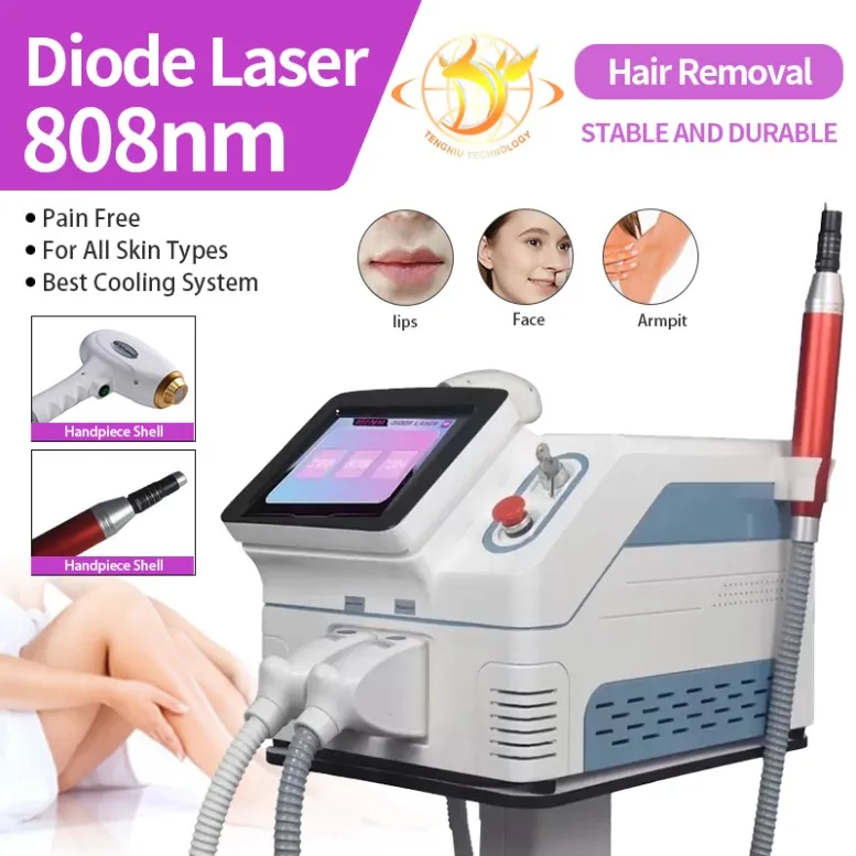 Лазерная машина для красоты устройства Гонконг 808Nm диодный лазер для постоянного удаления волос система удаления татуировок