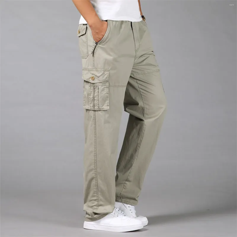 Męskie spodnie męskie workowate joggery mody streetwear swobodny polar harem plus kieszonka solidna elastyczna talia ogólnie spodnie