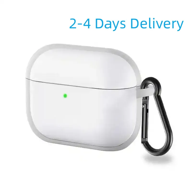 Per Airpods 2 pro USB C Auricolari Bluetooth Air Pods 3 Airpod Accessori per cuffie Silicone solido Custodia protettiva carina Chip JL Ricarica wireless Scatola massima