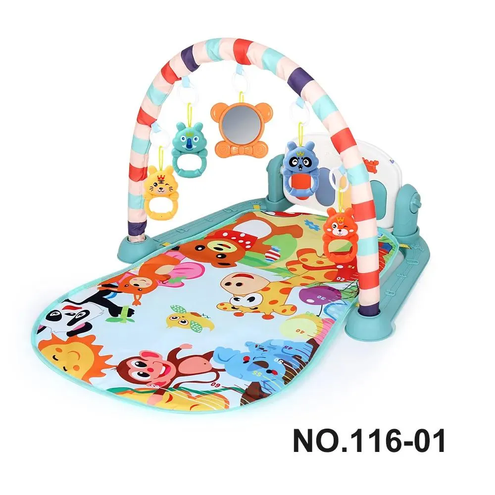 Jouets Jouets d'apprentissage cadre de Fitness multifonctionnel activité pour bébé tapis de jeu de gymnastique support Musical enfant infantile tapis rampant éducatif jouet Chi