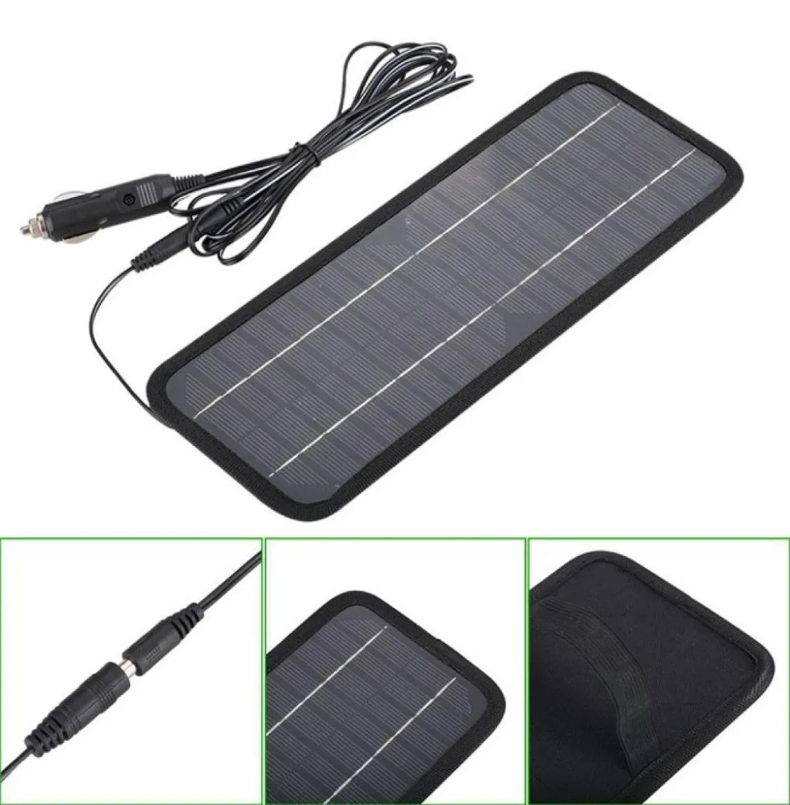 Chargeur de batterie solaire 45W 12V, pour voitures, bateau, moto, Etc, panneau de batterie solaire avec chargeur de voiture 9580971