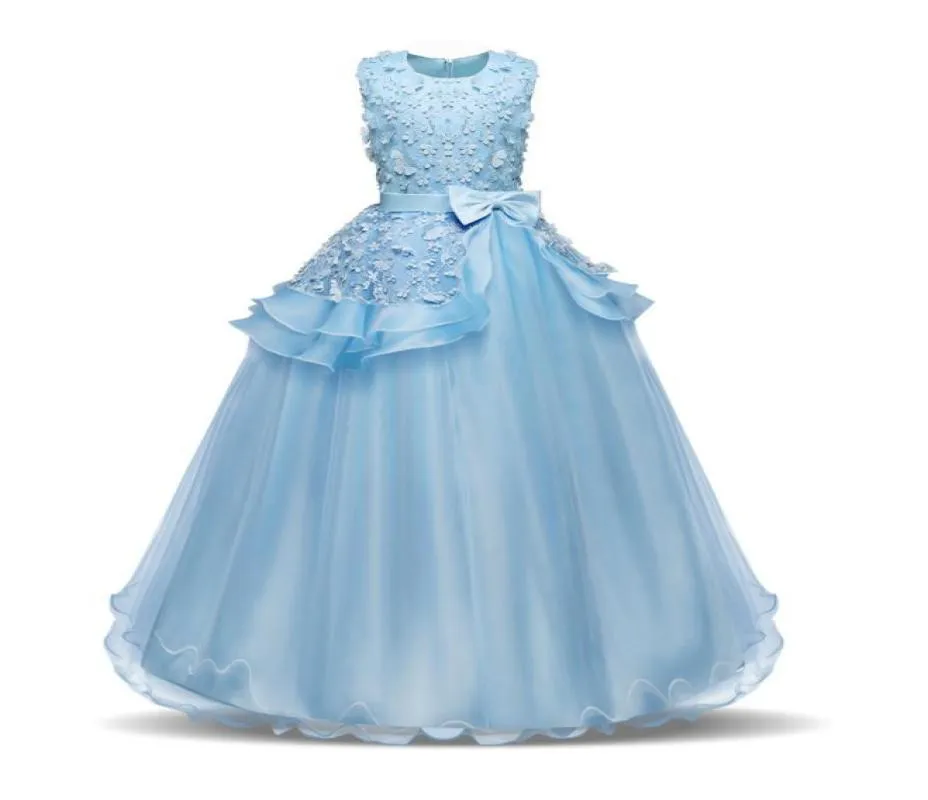 Vestidos de meninas adolescentes para meninas 10 12 14 anos aniversário fantasia vestido de baile flor casamento princesa vestido de festa roupas infantis t2001074996933