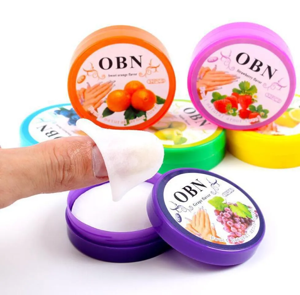 Nail Polish Remover Cotton Pads Wipes Fruit s Oneoff Portable Bottle8284581