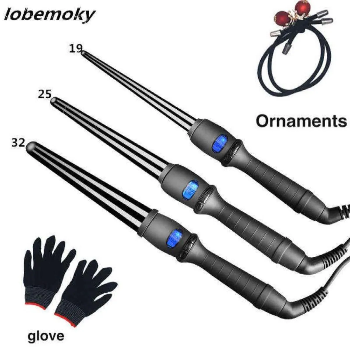 Narzędzia do stylizacji ceramicznej profesjonalne rurler do włosów wahał gruszka stożka elektryczna rolek do włosów Curling ściana J2207115990464