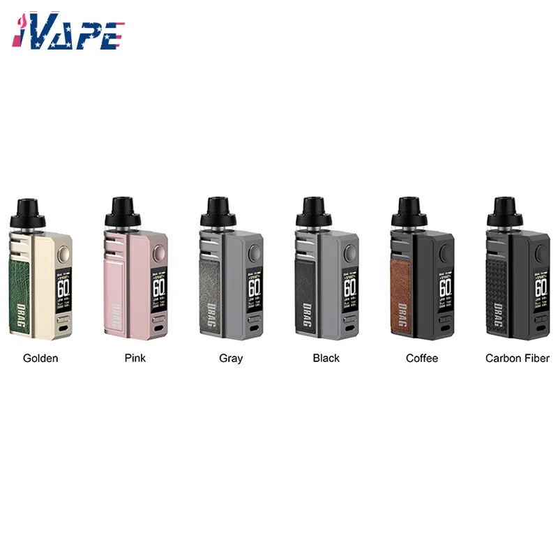 VOOPOO DRAG E60 POD KIT 60W 2550MAH with gene.ttチップ4.5ml PNP POD II互換性のあるトップフィルデザイン