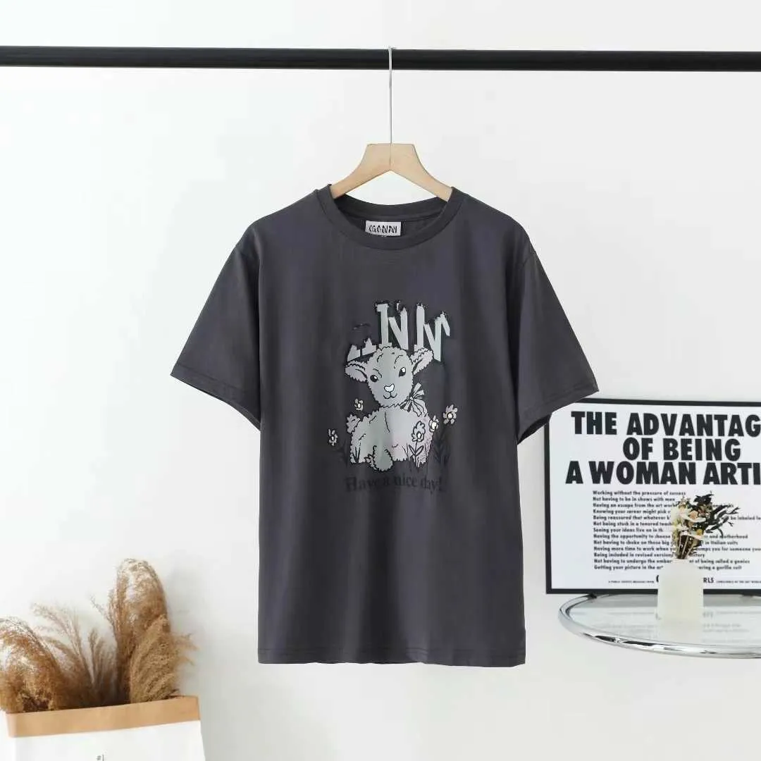 2024 Yeni Gant T-Shirt Tasarımcı Erkek Tişört Kadın T-Shirt Moda Mektubu T-Shirt Leisure% 100 Pamuk Yaz Kısa Kol S-L Moda T-Shirt Hayvan Mektubu33 91IM00