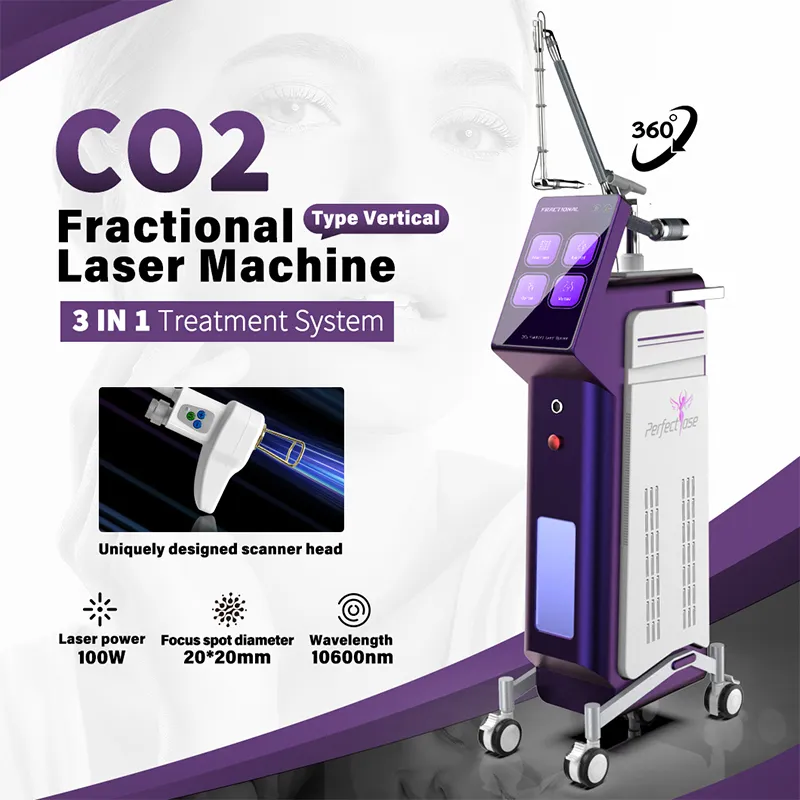 PerfectLaser Fraktionerad CO2 -laserutrustning Vaginal föryngring ärr Borttagning Lasermaskin