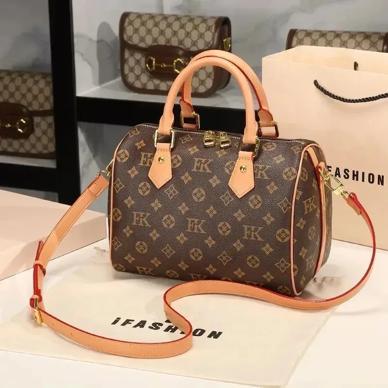 10A Luxe Ontwerpers Mode vrouwen tas Schoudertassen Dame Totes handtassen Speedy Met Key Lock Schouderriem Stofzak Handtas