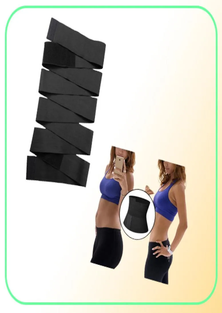 Party Favor Midjetränare Kvinnor Slimming Sheath Rink Me Up Bandage Wrap Body Shaper Mage Shapewear Trimmer Belt Corset Top Stre9952513