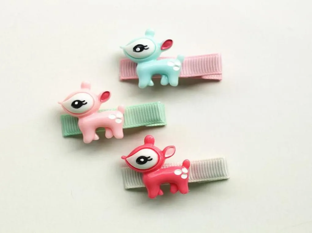 New Baby Hairpins 30pcs/lot Acrylic Deer Cute Kids Hair Clips Hairpin Wholesale Mini Cartton Princess Crown8984612