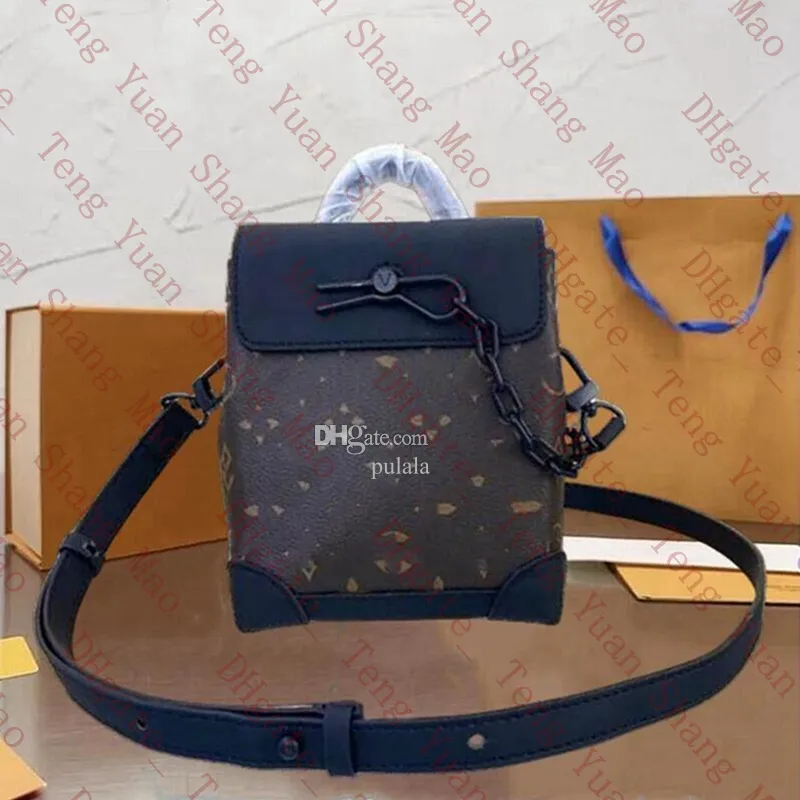 Designer Bag Luxury Nano Steamer Tote Handbag Purse Mini Black flower Leather Crossbody Bags Men Women fashion Classic chain Messenger Shoulder bags