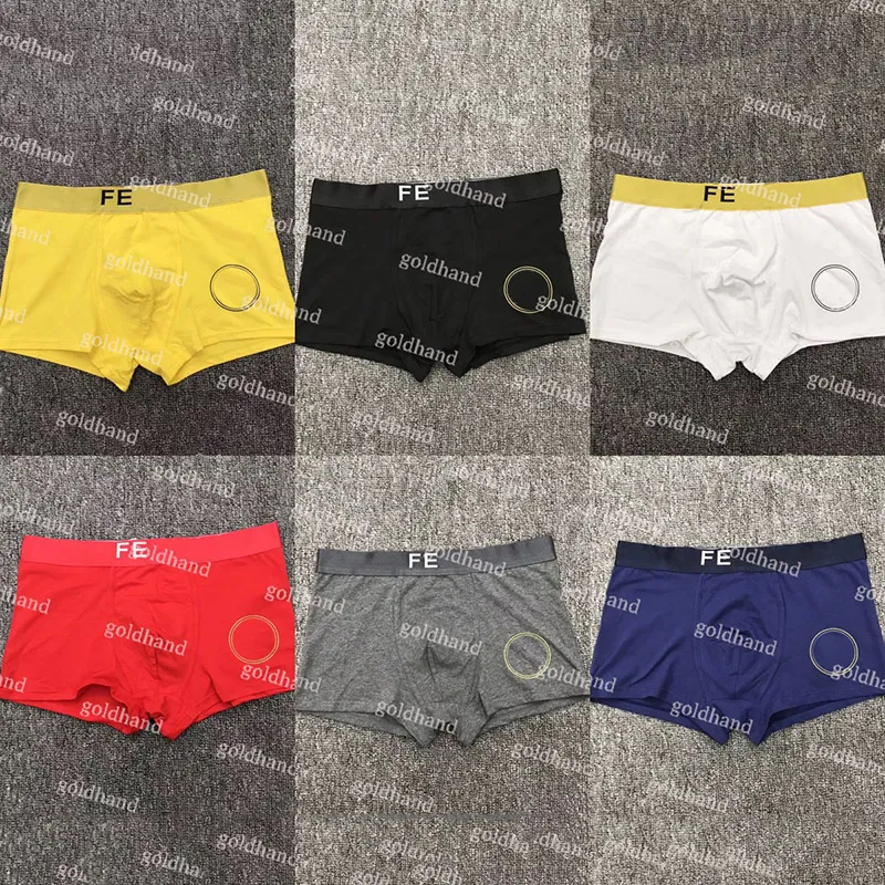 Klassiska mens casual underpants designers sexiga manliga trosor mode fast färg underkläder boxare shorts