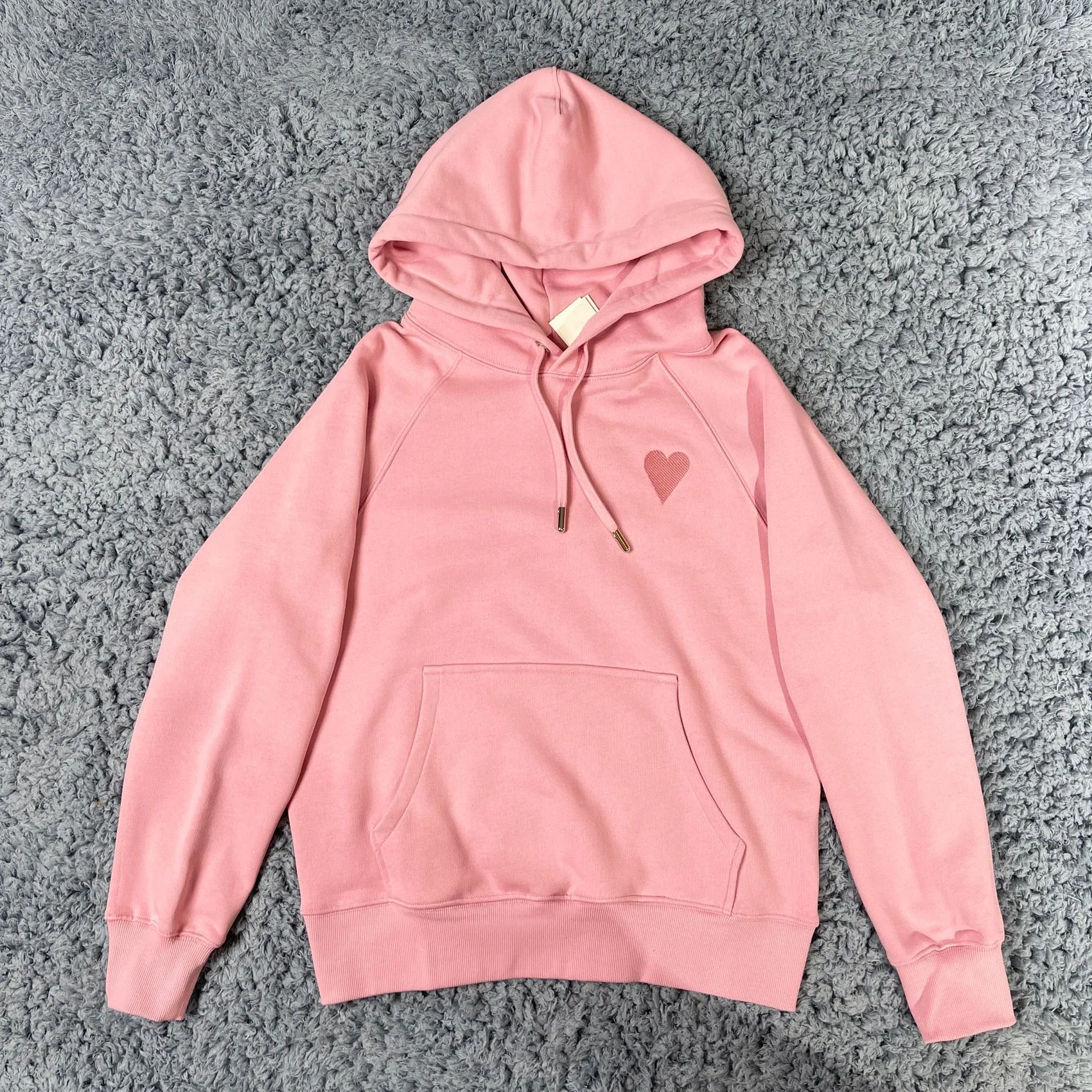 Sweats à capuche de créateurs pour femmes Couleur Macaron Sweat-shirt à capuche ample brodé en forme de coeur pour hommes et femmes