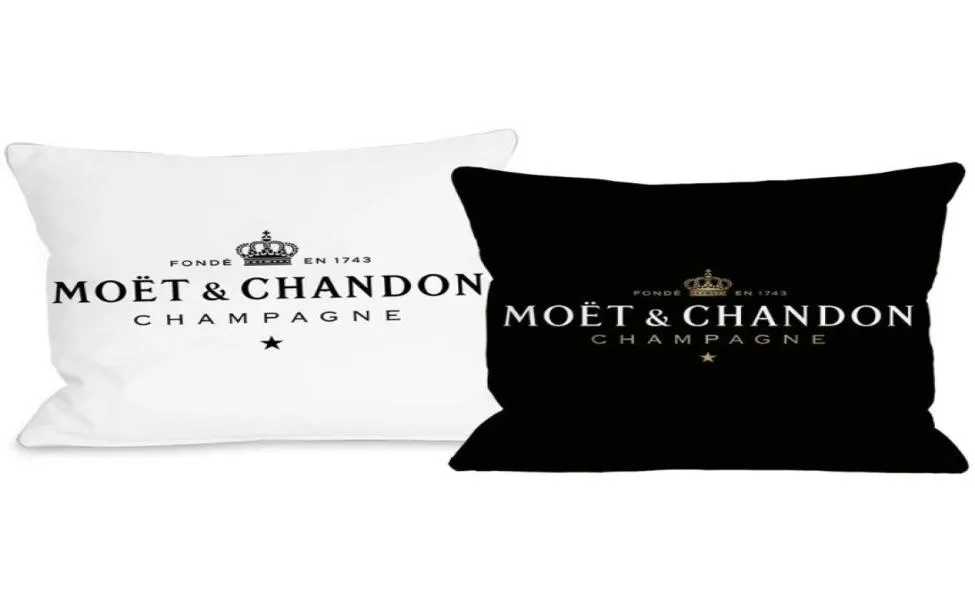 CUSHionDecorative Pillow Black Velvet Print Moet Cushion Cover Cotton Made Pudow Case Soft Case High Quality Printing7228309