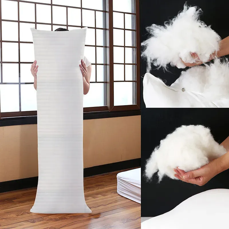 Kramar kroppskudde vit hög elasticitet anime kroppskudde kärna män kvinnor kudde hemanvänd kudde rektangel 150x50 cm 120x40cm 231228