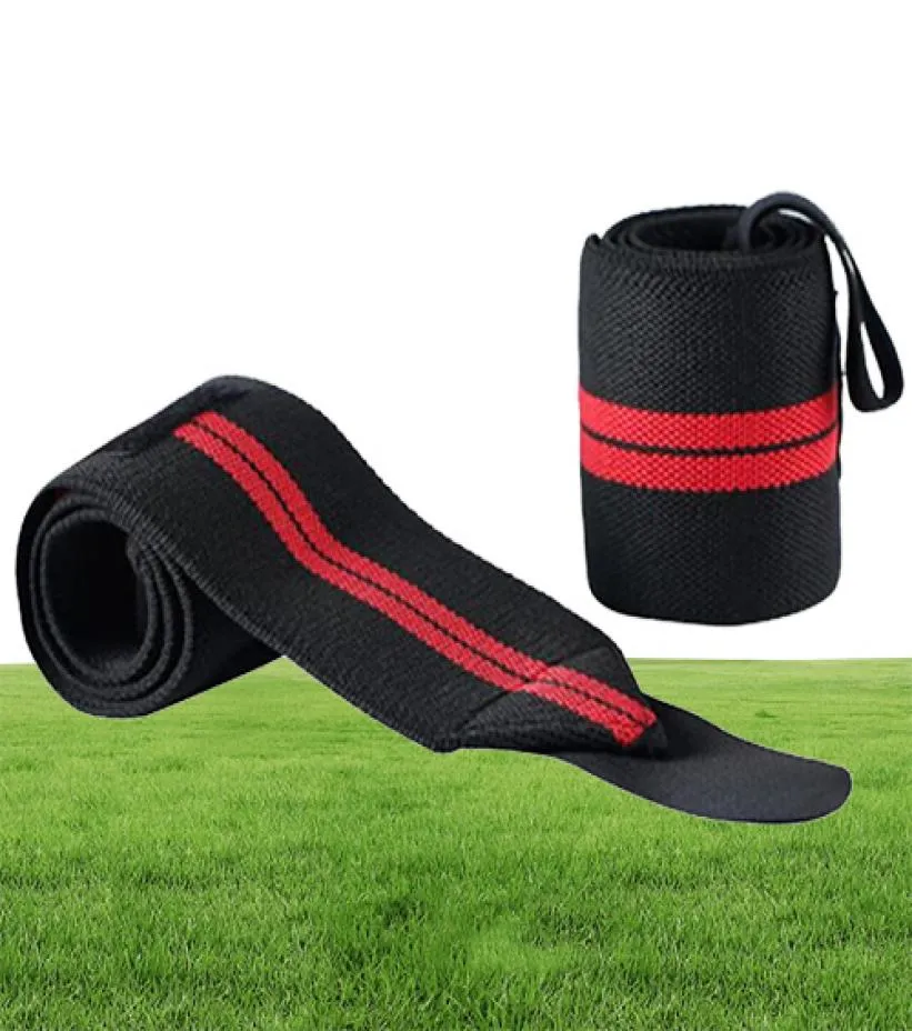 1 pair Weight Lifting Wristband Sport Training Hand Bands Wrist Support Strap Wraps Bandages For Powerlifting Gym1094927