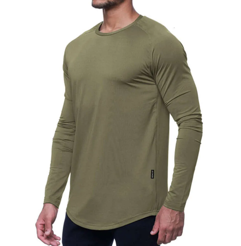 lu Men Yoga Outfit Sports Long Sleeve T-shirt Mens Sport Style Tight Training Fitness Clothes Elastic Quick Dry Wear yoga clothes LU LU L678