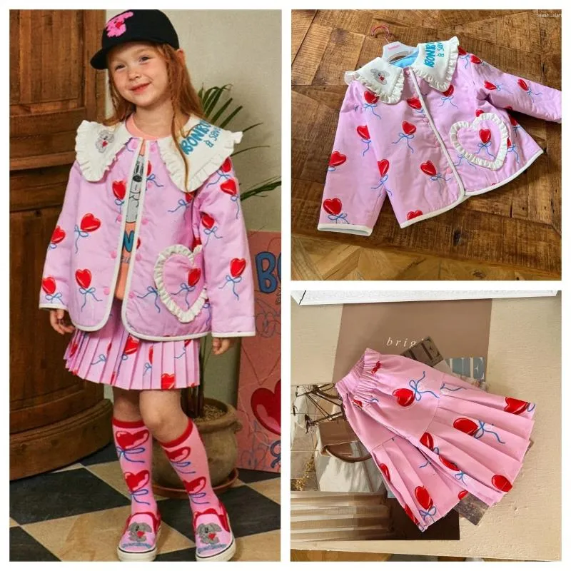 Giacche Cappotto da bambina per bambina 2024 Primavera Abbigliamento per bambini Stampato su due lati in cartone animato Versione coreana di carino