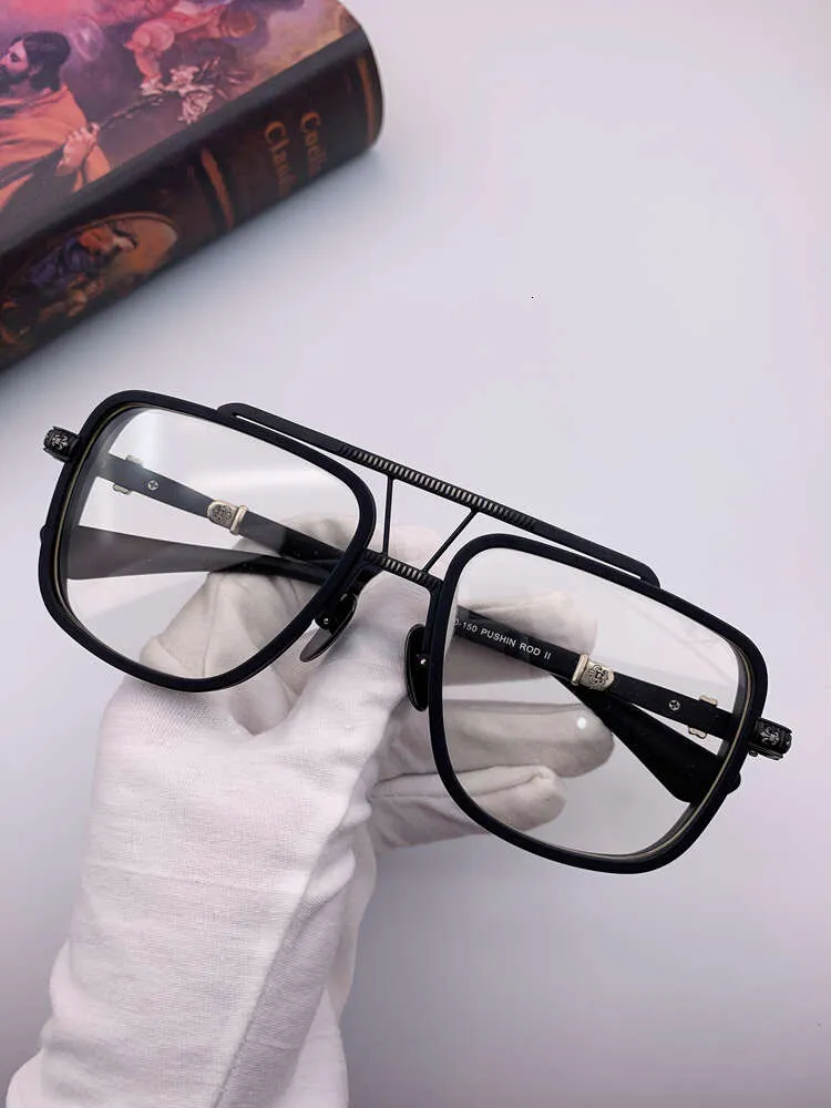 Designer Ch Cruz Óculos Quadro Cromos Marca Óculos De Sol Antigo Miopia Homem Grande Placa Grau Plano Espelho Feminino Coração Luxo Alta Qualidade Óculos Quadros Ozo4