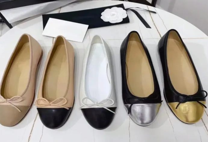 Zapatos planos de cuero de diseñador para mujer, cómodos, suela suave, zapatos de vestir de bailarina con lazo transpirables de lujo