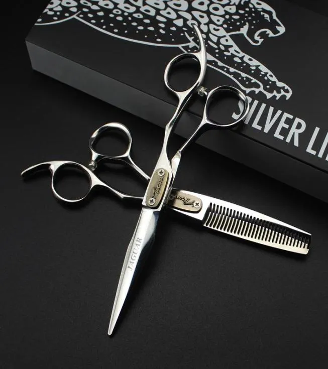 Hårsax Jaguar Professional Barber 6 tum 440C frisörande skärsfrisyr tunnare Shears Tools7241780