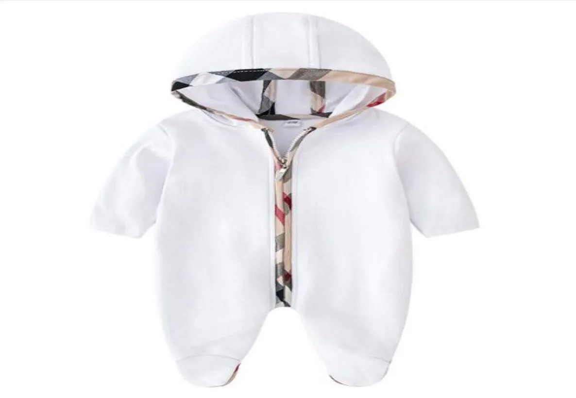 Новые детские комбинезоны, весенне-осенняя одежда для маленьких мальчиков, хлопковый комбинезон с капюшоном для новорожденных девочек, детские комбинезоны, одежда 012M8270248