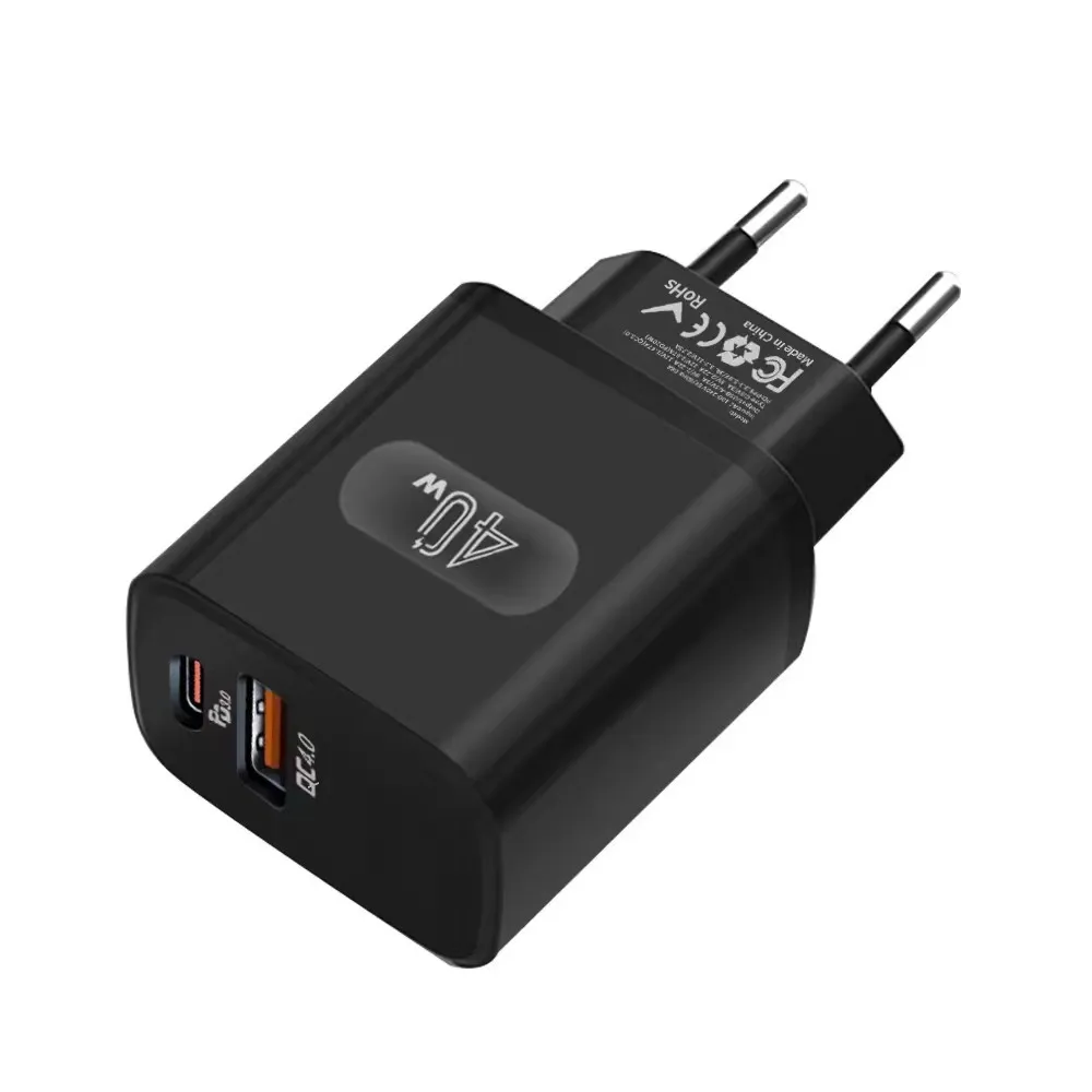 Chargeur rapide 40W USB Type C, charge rapide PD, adaptateur mural pour téléphone portable iPhone Xiaomi Samsung Huawei