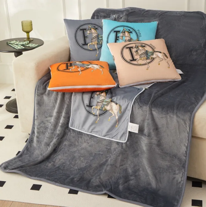 2-in-1 Flannel Pillow Blanket: Cozy Throw Cushion, Soft Sofa Pillow,  Lightweight Air Conditioning Quilt Perfect for Home, Office Travel