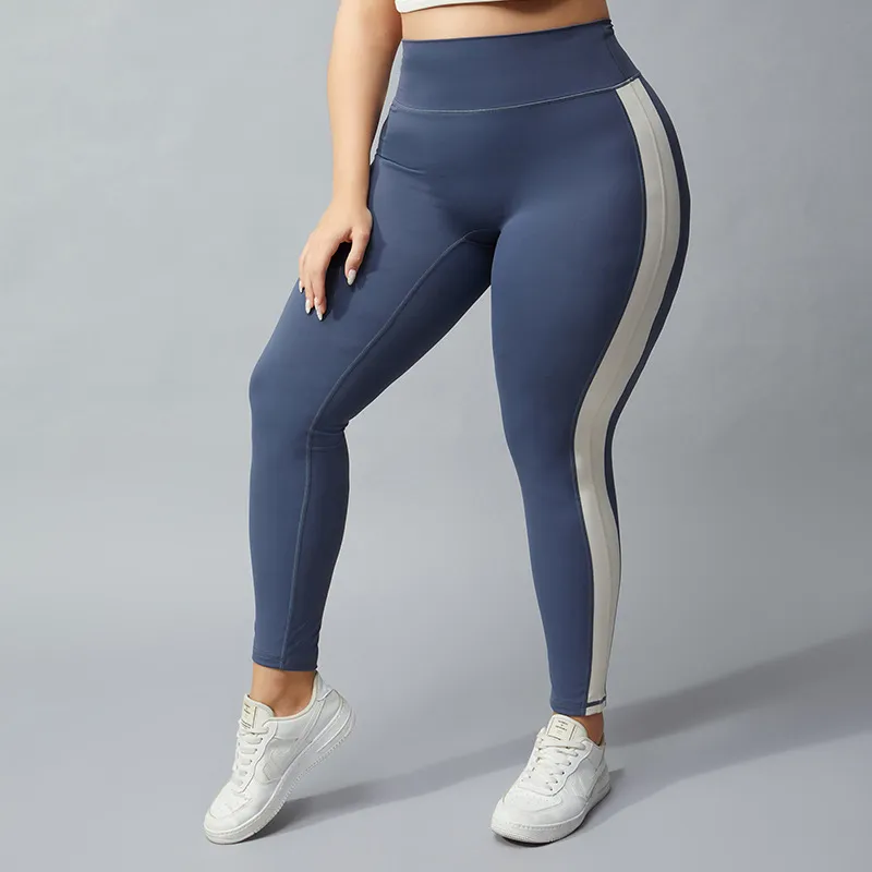 LU Plus Size Naked Yoga Pants No Embarrassing Line High waist Legging Lift Hip Elastic Fitness Exercise Cropped Pants