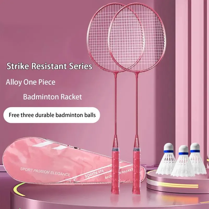2st Professional Badminton Rackets och bär Bag Set Double Racquet Inomhus utomhus Sport 231229