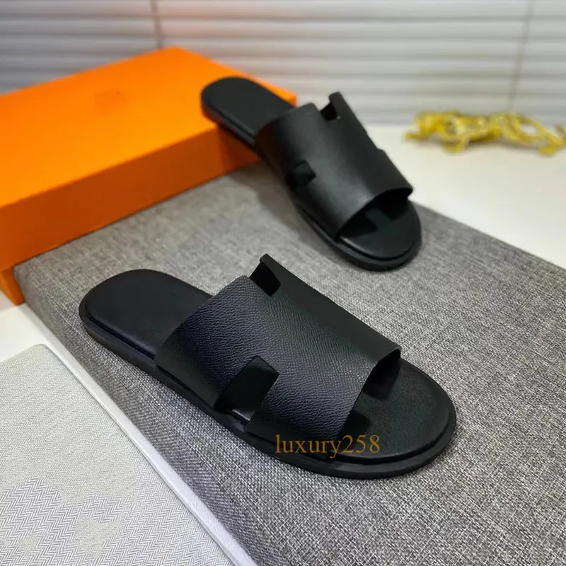 Heren pantoffels designer sandalen flip flop luxe echt leer klassieke kalfsleren sandalen krokodillenleer zomer lui groot huis strand mode casual slides