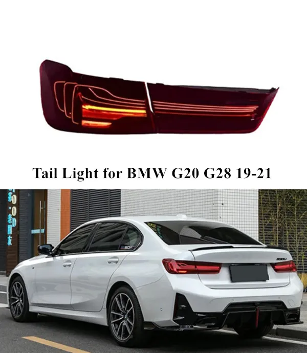 مصباح الذيل LED لـ BMW G20 G28 الخلفي للفرامل الخلفية الخلفية الخلفية 2019-2021 إكسسوارات إشارة الإشارة