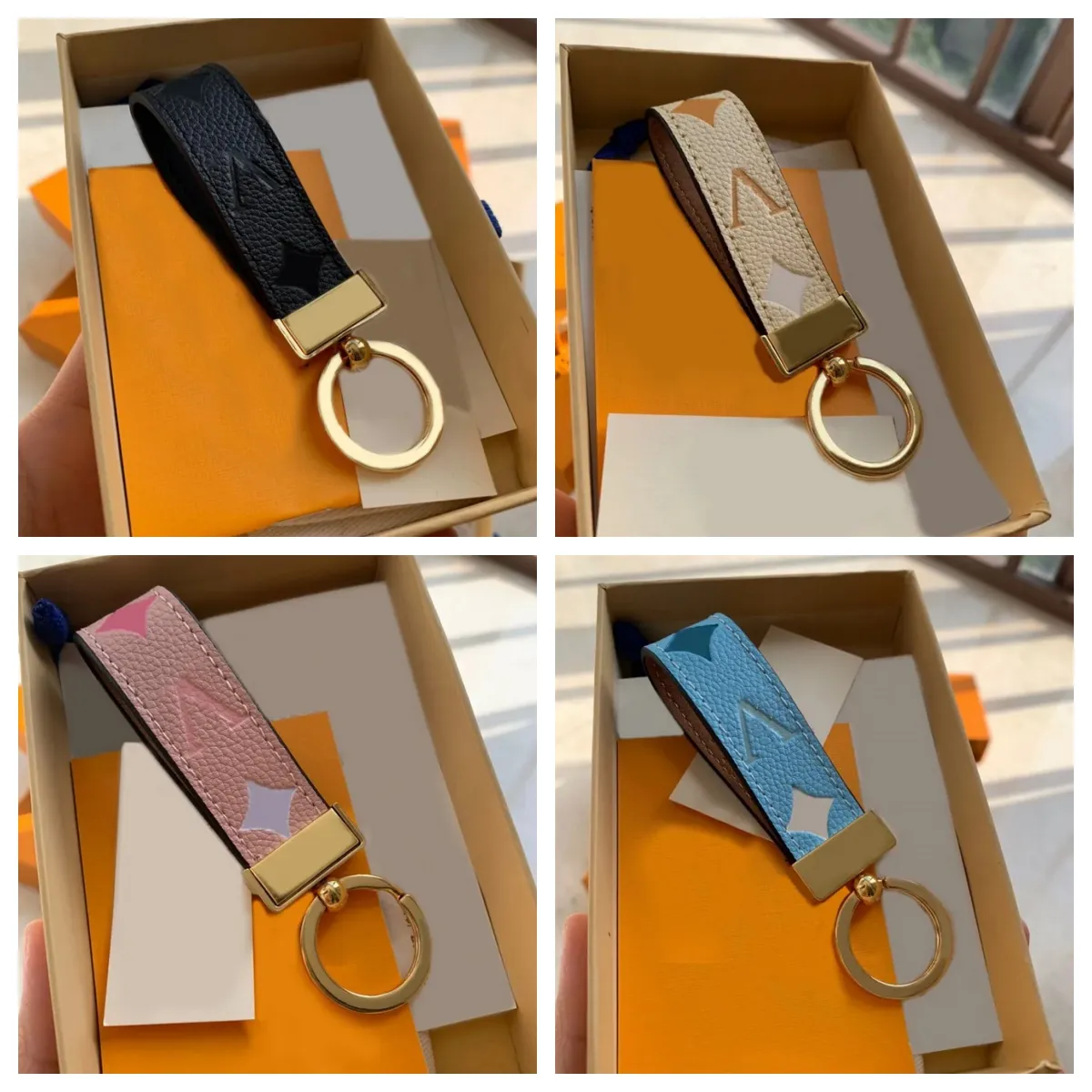 Luxury Keychain Handmade Leather Designer Keyring... From Lovelyplutus ...