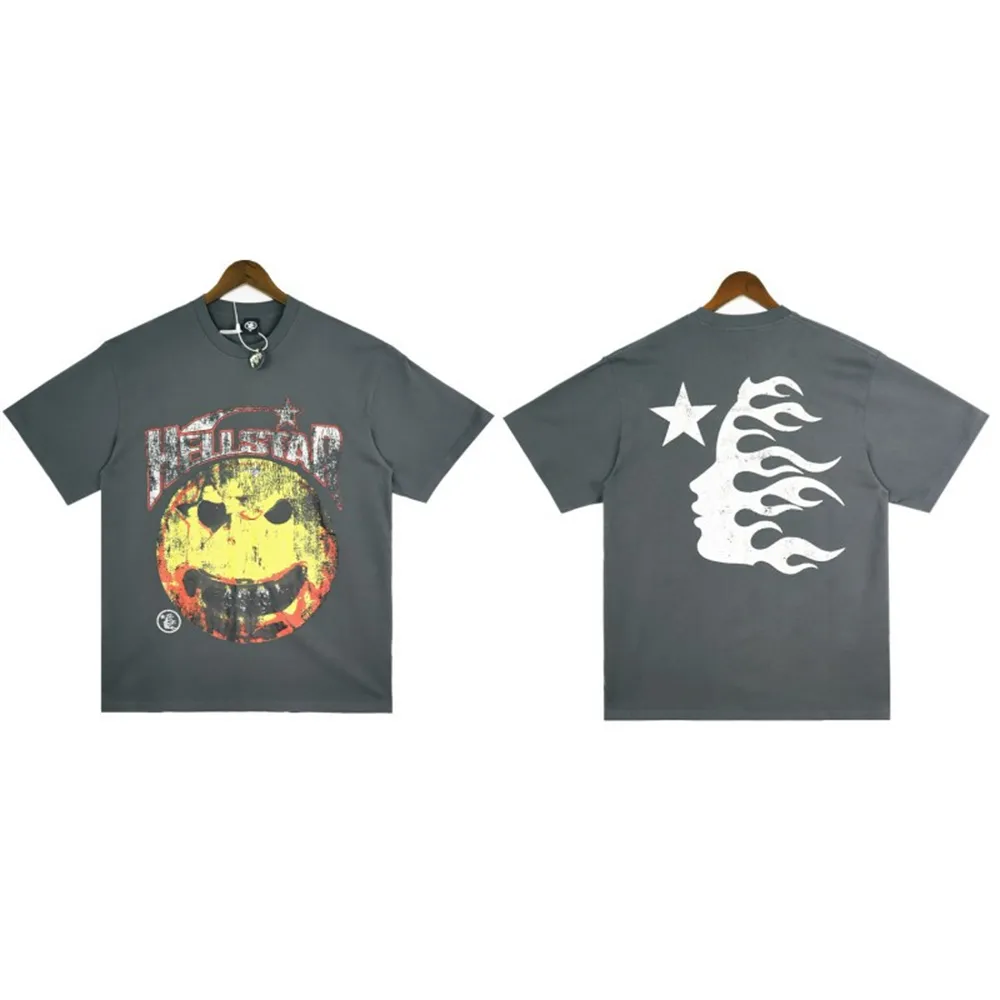 国内で当店のみ Hell System - dark print loose versatile DHgate.com:Watx Designer t Shirt Brand Hellstar Men and