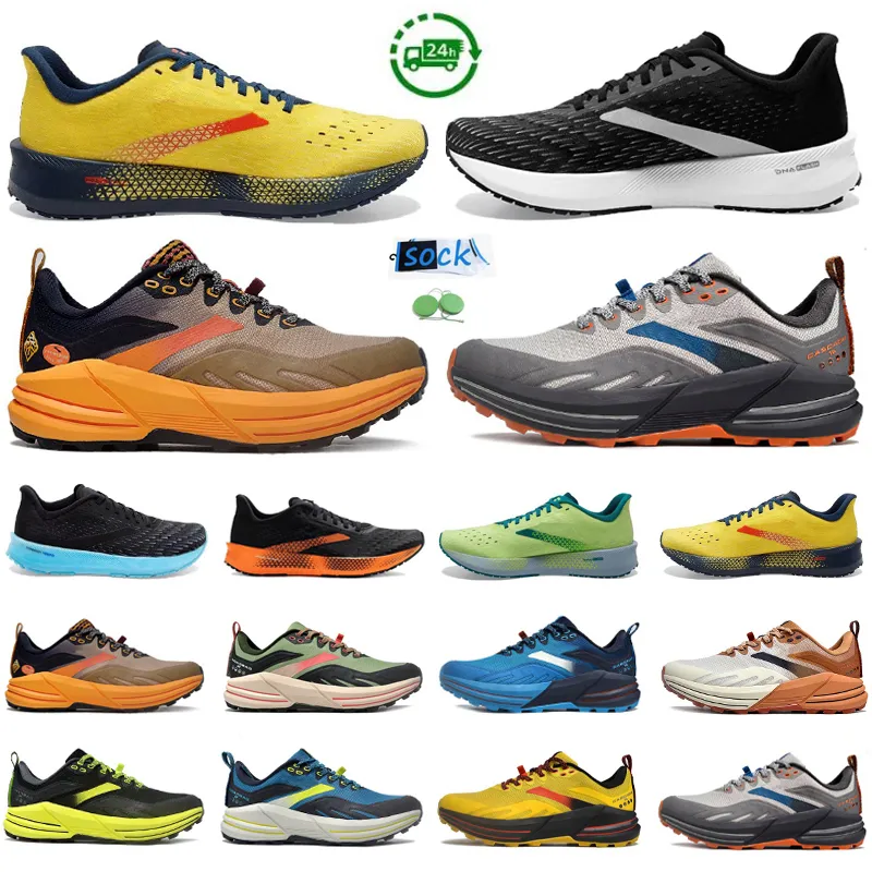 2024 Cascadia 16 Uomo Donna Scarpe da corsa Hyperion Tempo Designer Sneaker Mesh Nero Bianco Grigio Giallo Arancione Verde Uomo Scarpe da ginnastica da esterno Scarpe da ginnastica sportive Chaussures