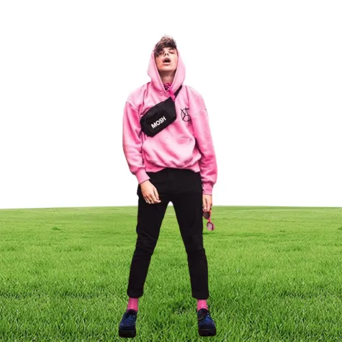 Yungblud Be Fookin Happy Pink Hoodie Spring Autumn Pullover Unisex Hip Hop Hooded Sweatshirt Y200703953946