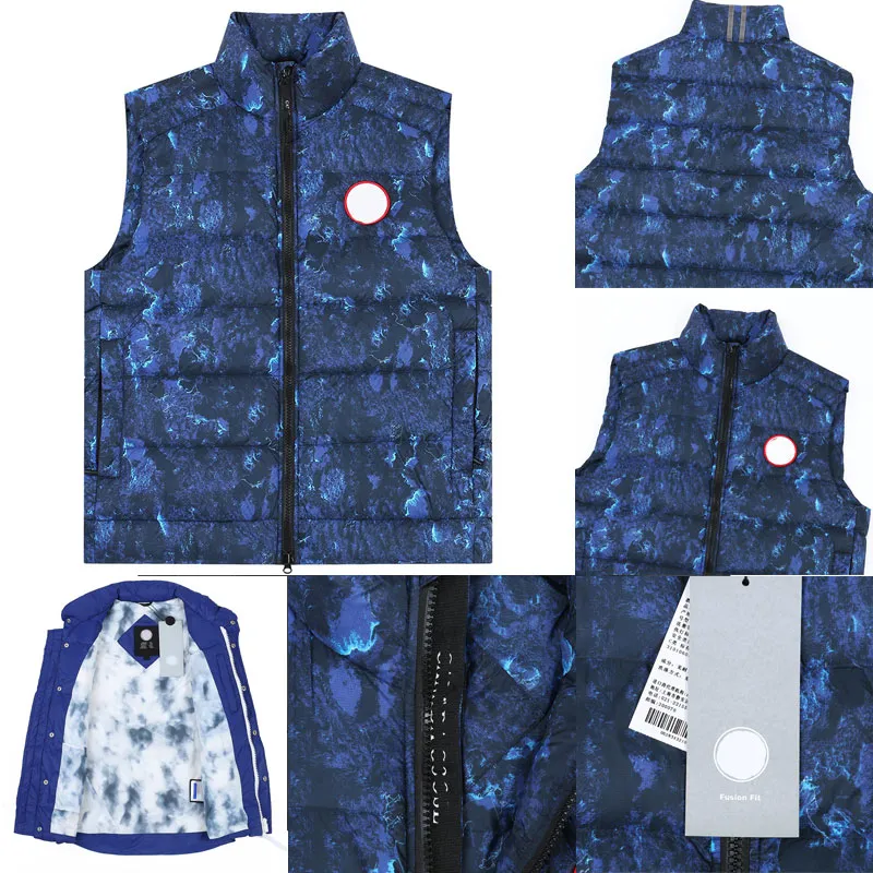 Großhandel Designer Puffer Crofton Pastels Everett Leichte kanadische Daunenweste Outdoor-Mantel Paar Bodywarmer Damen Jacke ärmellose Top-Version