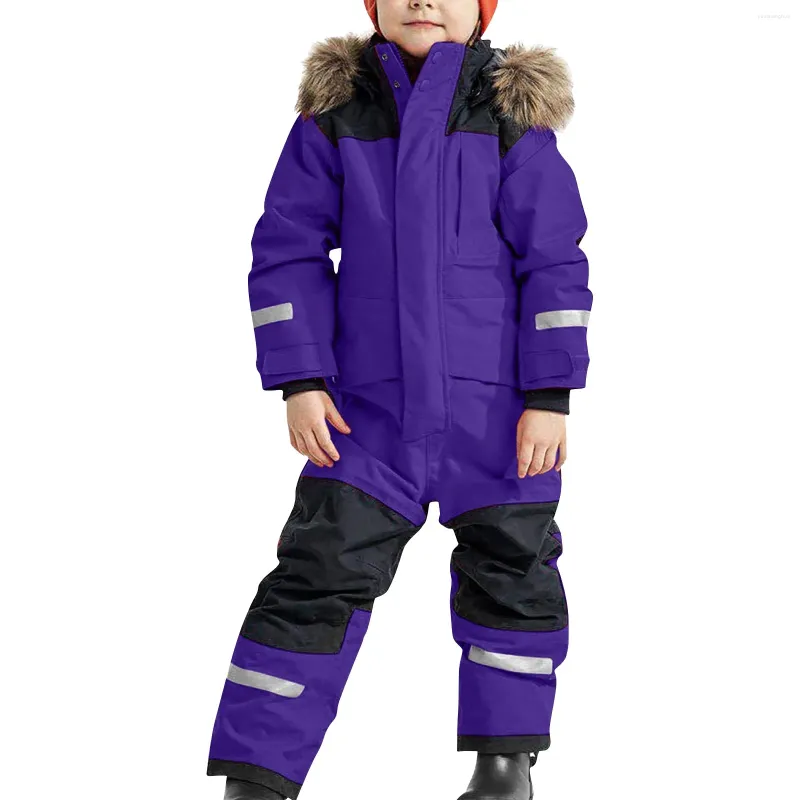 Ensembles de vêtements Snowsuit Enfants Garçons Ski Costume Thermique Globale Hiver Chaud Neige Coupe-Vent Jusqu'à 6 Mois Bébé Cadeau Ensemble