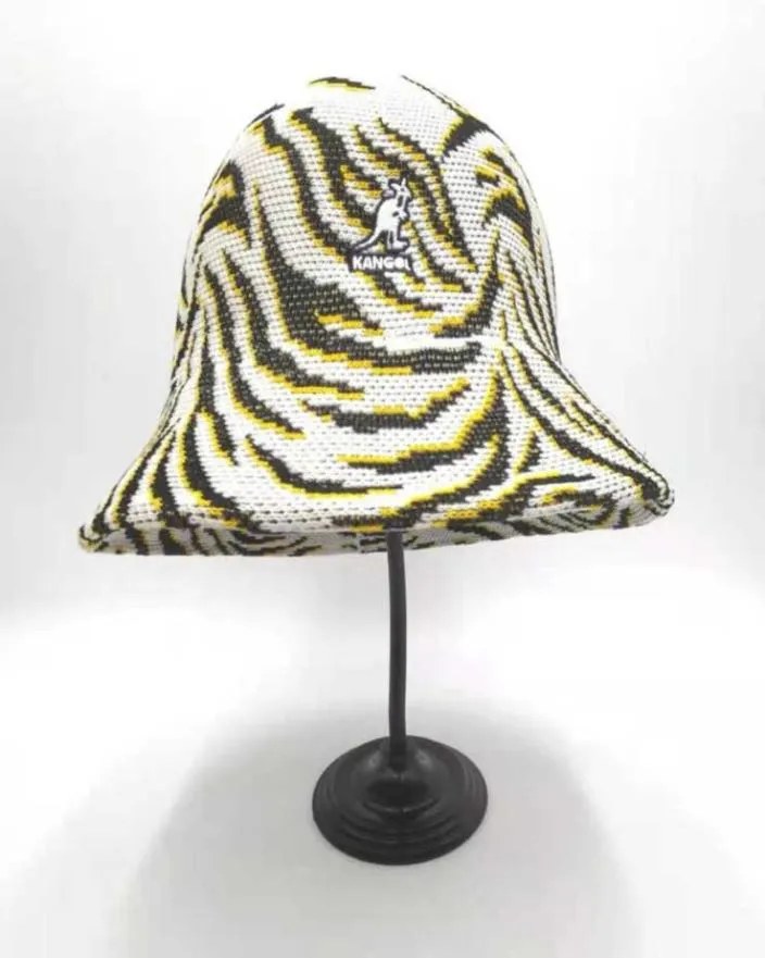 Kangourou pêcheur chapeau hommes et femmes Kangol nouveau motif léopard tigre dôme bassin grenouille concepteur Q07039935345