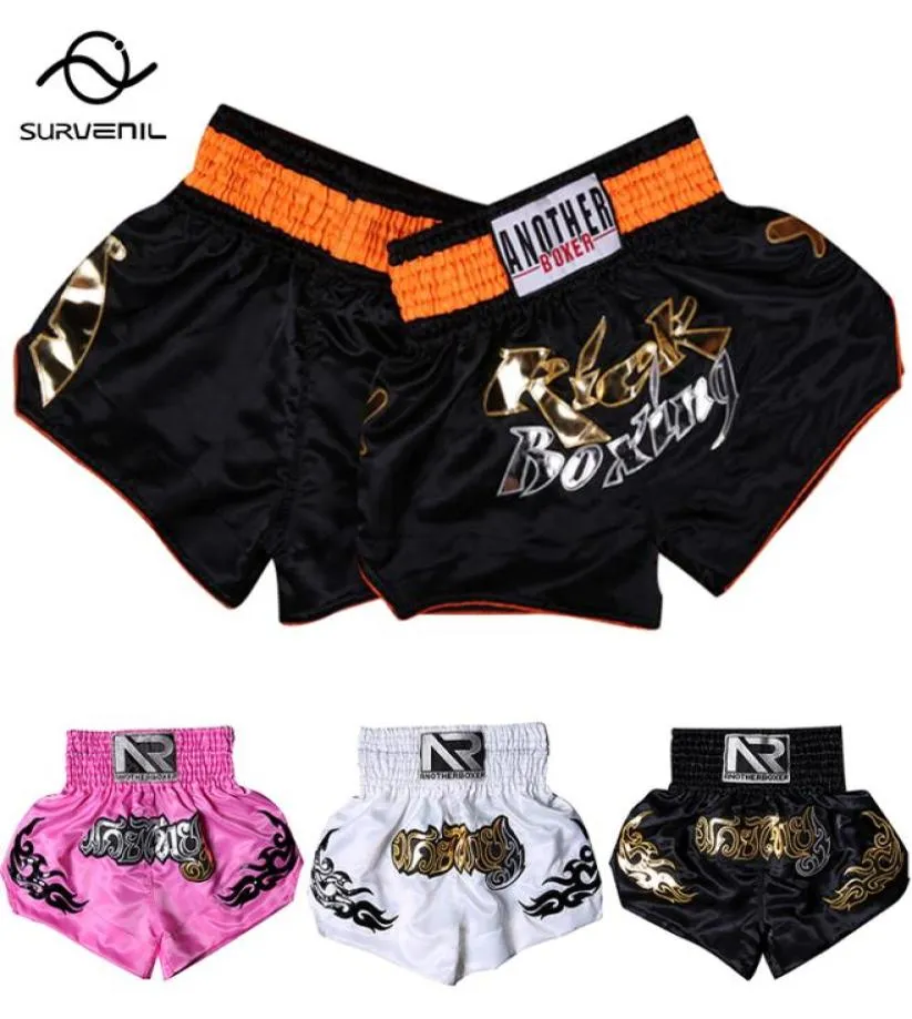 Kickboksshorts Volwassen vechtkleding Kort Mauy Thai Heren Dames MMA-kleding Bjj Vechten Sanda Bokstraining Uniform 2206013309210