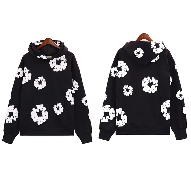 DHgate.com:The 24ss Designer Hoodie denim tear Cotton Wreath