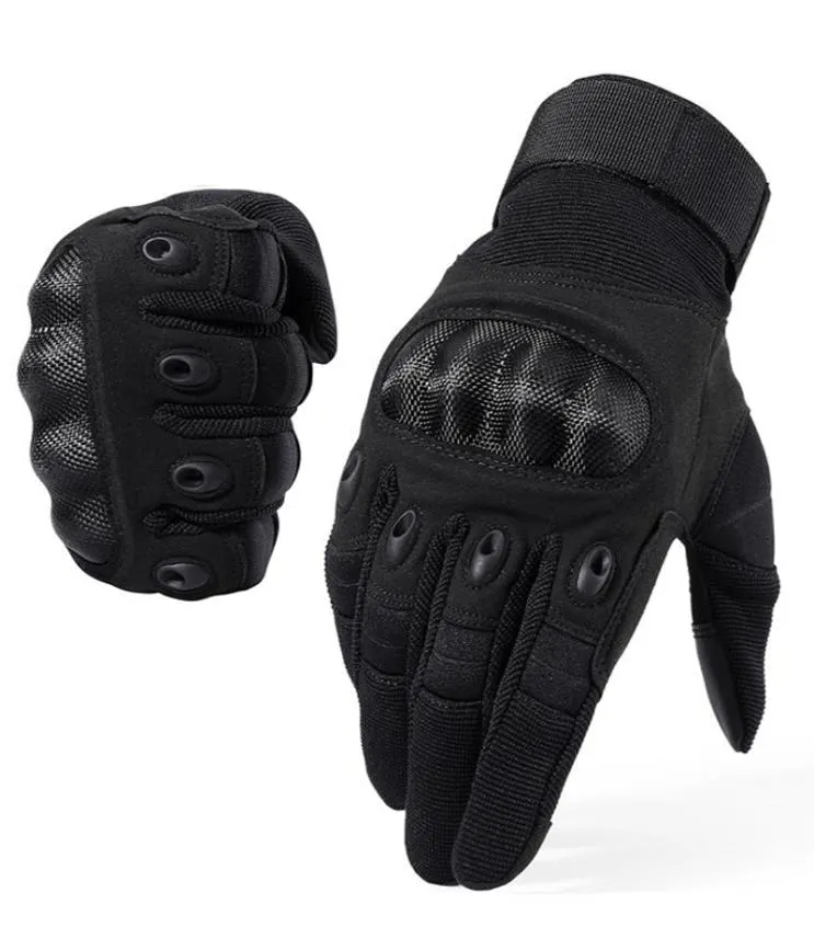Nya helt taktiska handskar Army Paintball Airsoft Shooting Police Hard Knuckle Combat Full Finger Driving Gloves Men CJ1912254346333
