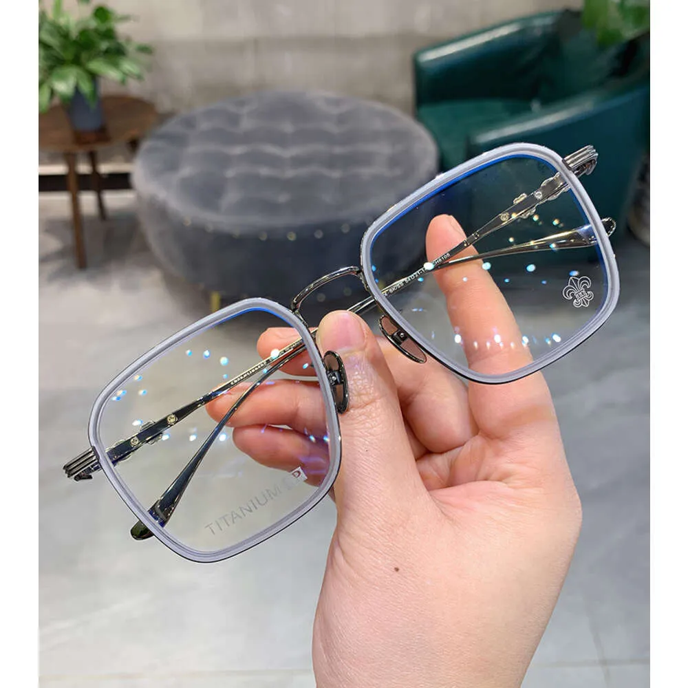 デザイナーCHクロスグラスフレームクロムブランドサングラス眼鏡トレンディハート豪華な高品質フレーム無料配送2024 2NRX