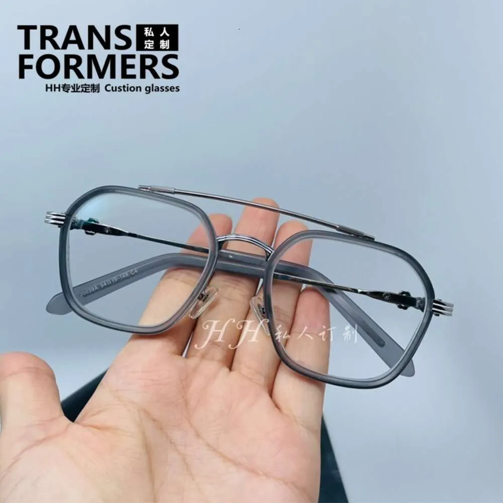 Designer Ch Cross Brillengestell Chromes Markensonnenbrille Retro Große Rahmen für Männer Myopie Brillen Flaches Licht Gesicht Herz Luxus Hochwertige Brillen 2024 Gtym