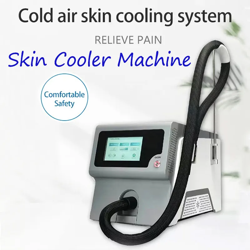 Salon Use Skin Cooler Machine Air Cooling Pain Relief Cold Laser Skin Cooling Beauty Equipment During Laser Treatment