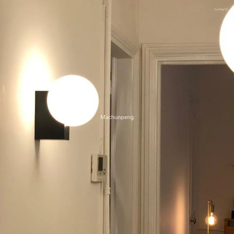 Applique chevet escaliers lampes nuit nordique chambre El lumières Art luxe Lampe Wohnzimer salon décors