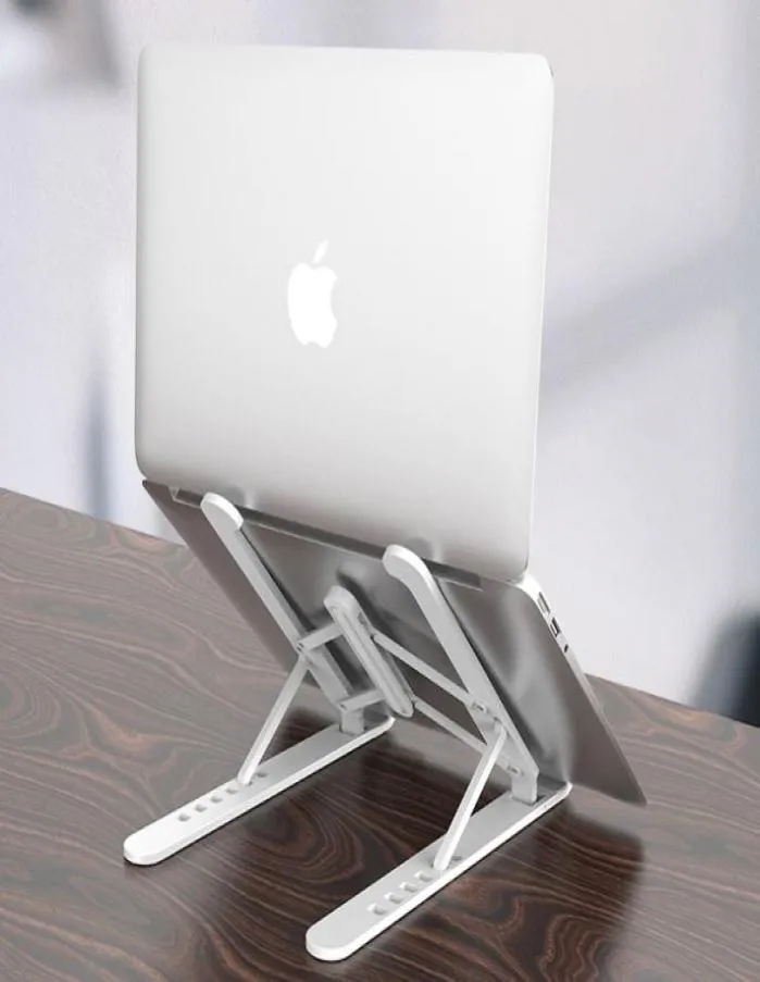 Soporte plegable para ordenador portátil de aleación de aluminio para macbook Lenovo HP soporte de refrigeración para ordenador de altura ajustable 8713767