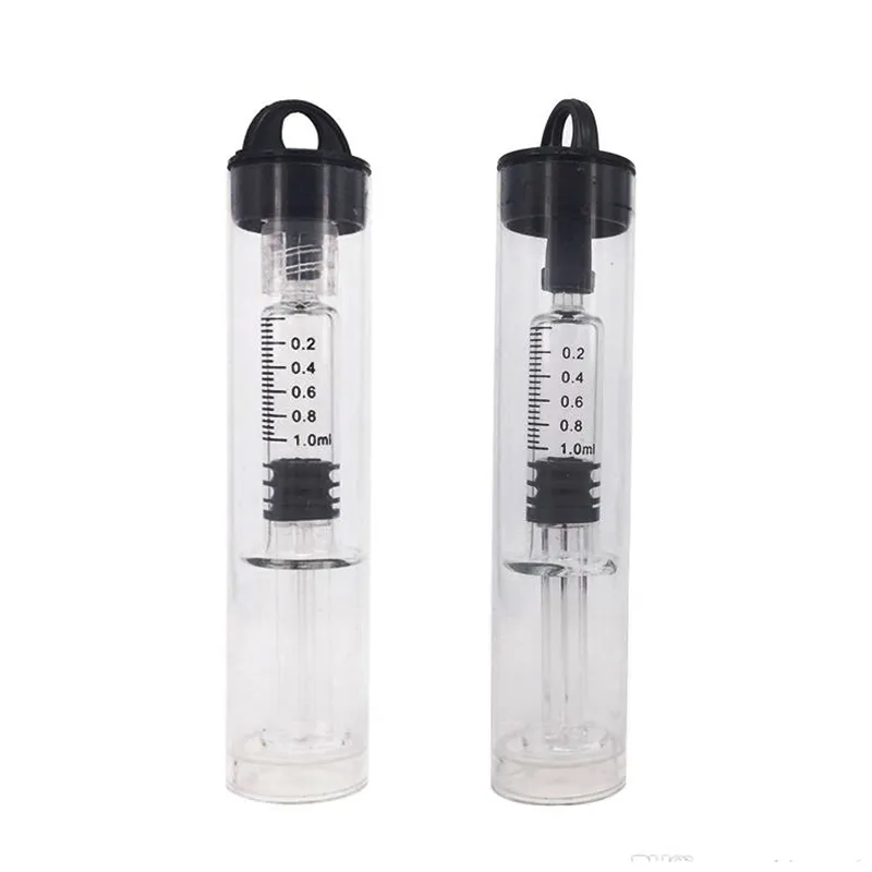 Filtro de seringa de vidro de 1.0m para tanque th205 m6t Luer Lock Cabeça de injeção de óleo grosso Cartucho descartável para fumar Acessórios injetores transparentes