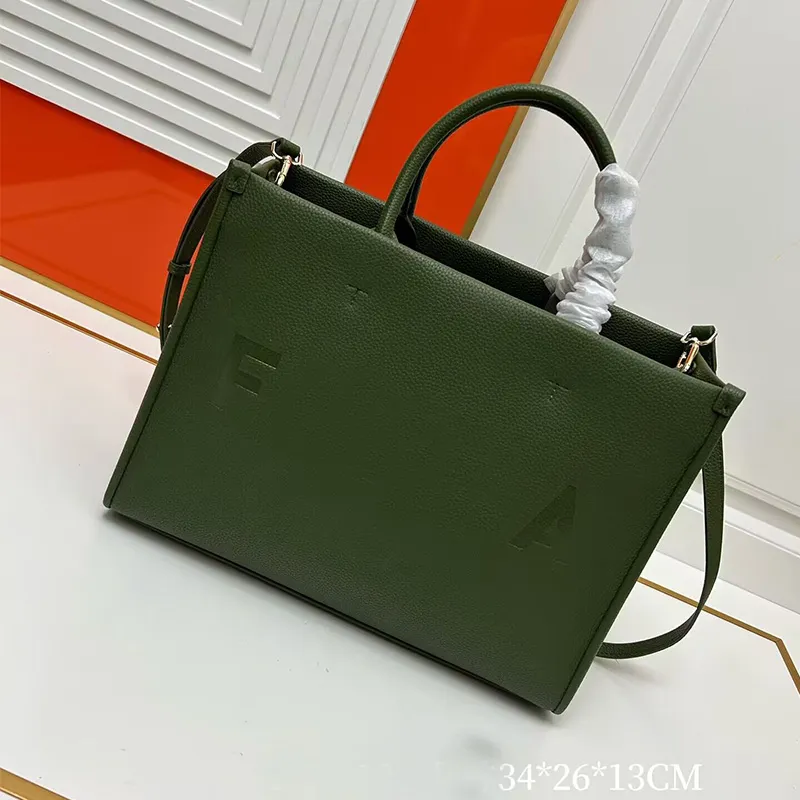 Grand sac fourre-tout de bonne qualité pour femmes, sac à main de styliste de luxe, fourre-tout noir vert