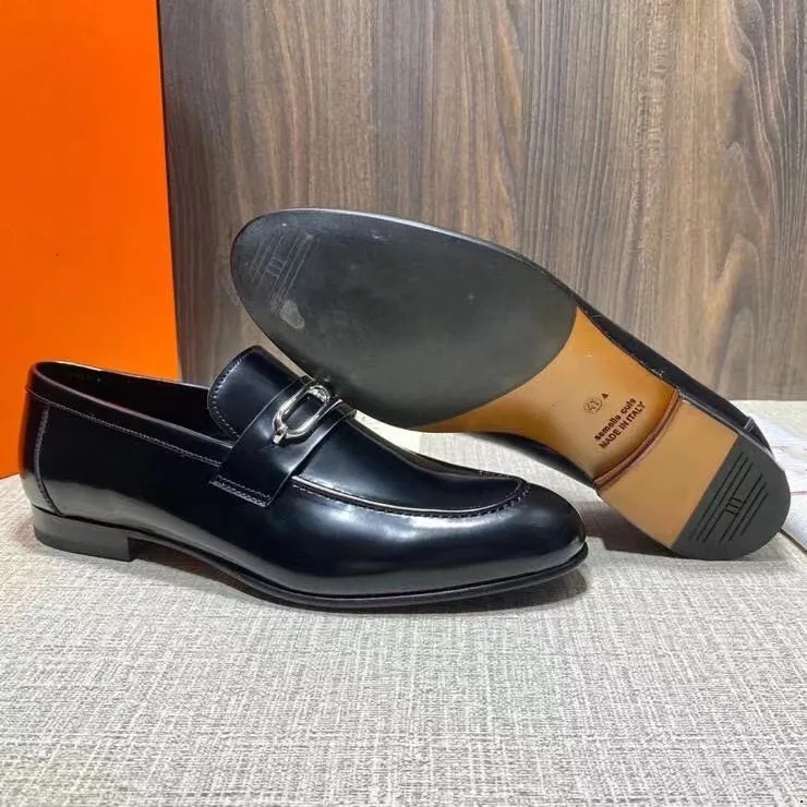 5aorijin 8 model yumuşak deri zarif erkek tasarımcı elbise loafers ayakkabı platformu lüks orijinal yaz yeni siyah düğün sosyal resmi adam